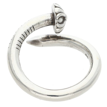 Chrome Hearts NAIL CRSBALL Silver Ring Size JP 18