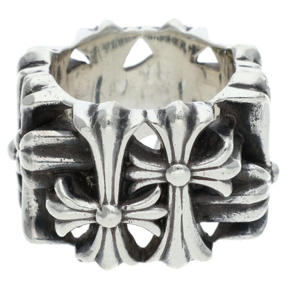 Chrome Hearts SQUARE CEMETERY Cross Silver Ring Size JP 9