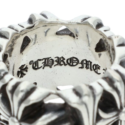 Chrome Hearts SQUARE CEMETERY Cross Silver Ring Size JP 9