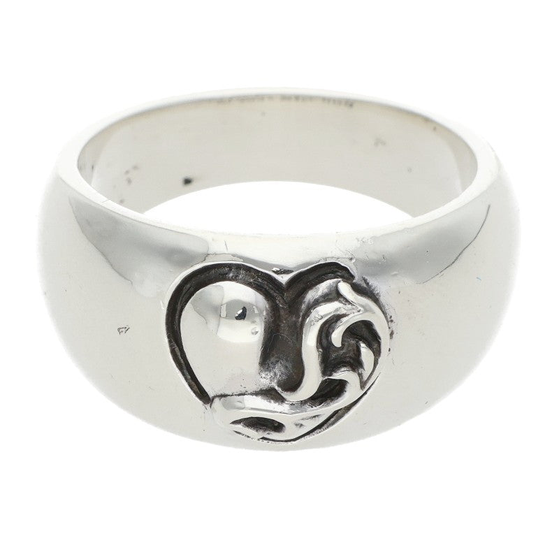 Chrome Hearts HEART IN BAND Silver Ring Size ONE SIZE