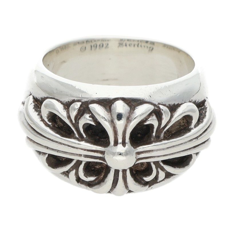 Chrome Hearts FLRL CRS Floral Silver Ring Size ONE SIZE
