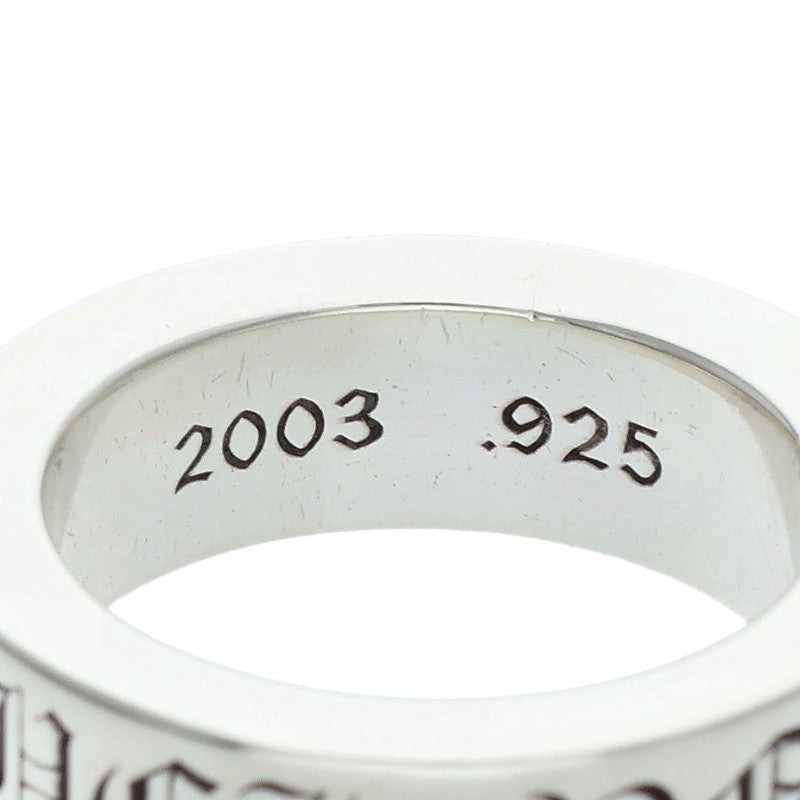 Chrome Hearts 6mm SPACER FUCKYOU Silver Ring Size JP 9