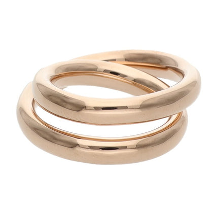 HERMES Vertige K18 Pink Gold Ring Size JP 13