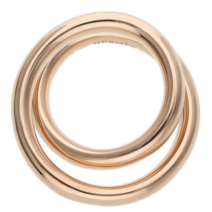 HERMES Vertige K18 Pink Gold Ring Size JP 13