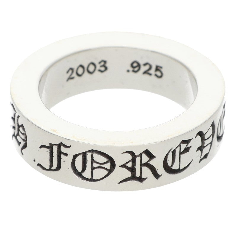 Chrome Hearts 6mm SPACER FOREVER Silver Ring Size 10.5