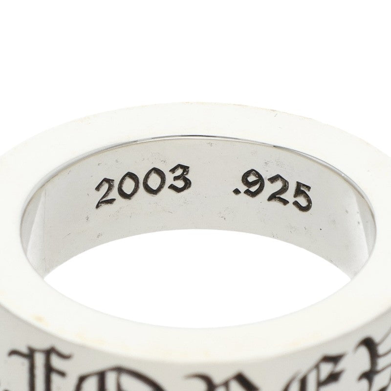 Chrome Hearts 6mm SPACER FOREVER Silver Ring Size 10.5