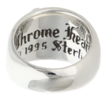 Chrome Hearts HEART IN BAND Silver Ring Size 7.5