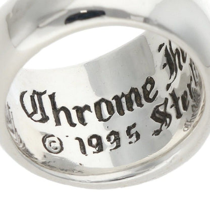 Chrome Hearts HEART IN BAND Silver Ring Size 7.5