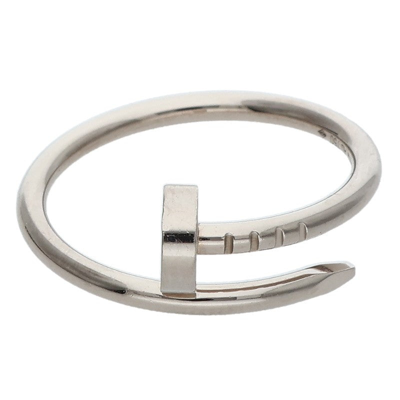 Cartier 18K White Gold JUSTE UN CLOU SM Ring Size 53