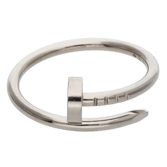 Cartier 18K White Gold JUSTE UN CLOU SM Ring Size 53