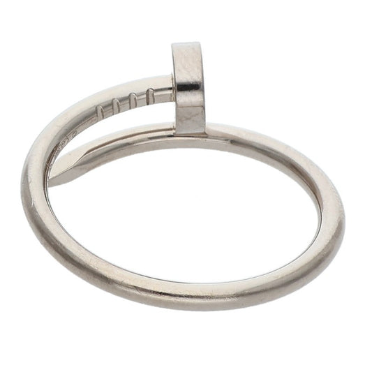 Cartier 18K White Gold JUSTE UN CLOU SM Ring Size 53