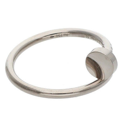Cartier 18K White Gold JUSTE UN CLOU SM Ring Size 53