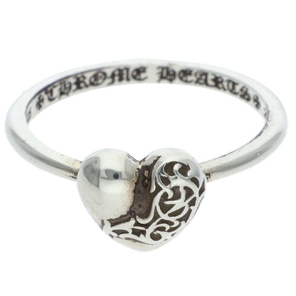 Chrome Hearts BUBBLGM HEART Silver Ring Size ONE SIZE