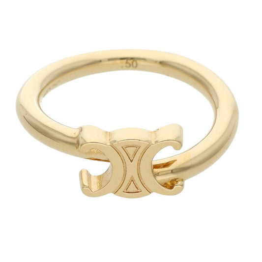 CELINE Asymmetrical Triomphe Ring Gold Size 50