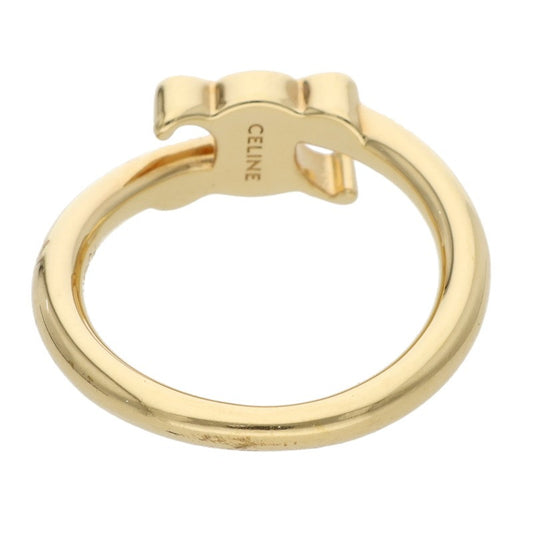 CELINE Asymmetrical Triomphe Ring Gold Size 50