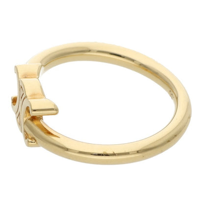 CELINE Asymmetrical Triomphe Ring Gold Size 50