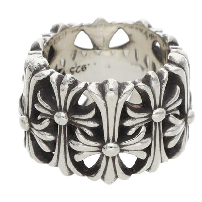Chrome Hearts CEMETERY Cross 925 Silver Ring Size ONE SIZE
