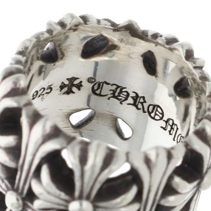 Chrome Hearts CEMETERY Cross 925 Silver Ring Size ONE SIZE