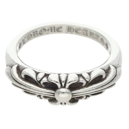 Chrome Hearts BABY CLASSIC Floral Silver Ring Size 16.5