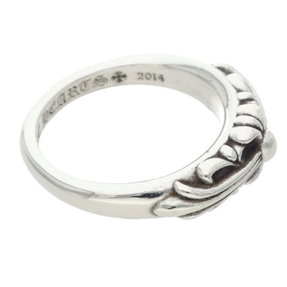 Chrome Hearts BABY CLASSIC Floral Silver Ring Size 16.5