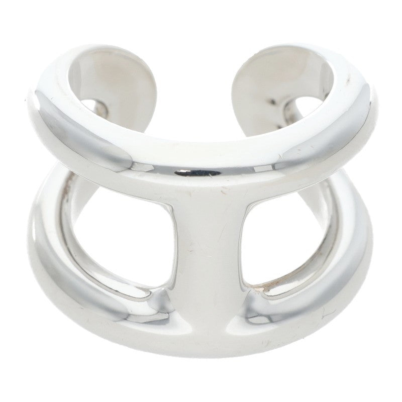 HERMES Osmose GM Silver Ring Size 53