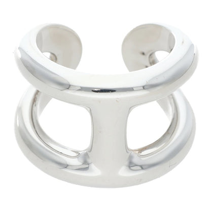 HERMES Osmose GM Silver Ring Size 53
