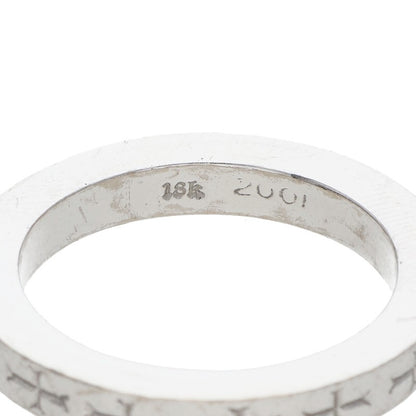 Chrome Hearts 18K White Gold 3mm Spacer Ring Size ONE SIZE