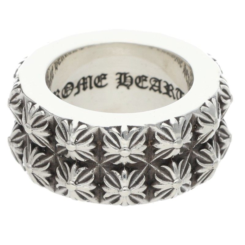 Chrome Hearts PETE PUNK DOUBLE 925 Silver Ring Size ONE SIZE