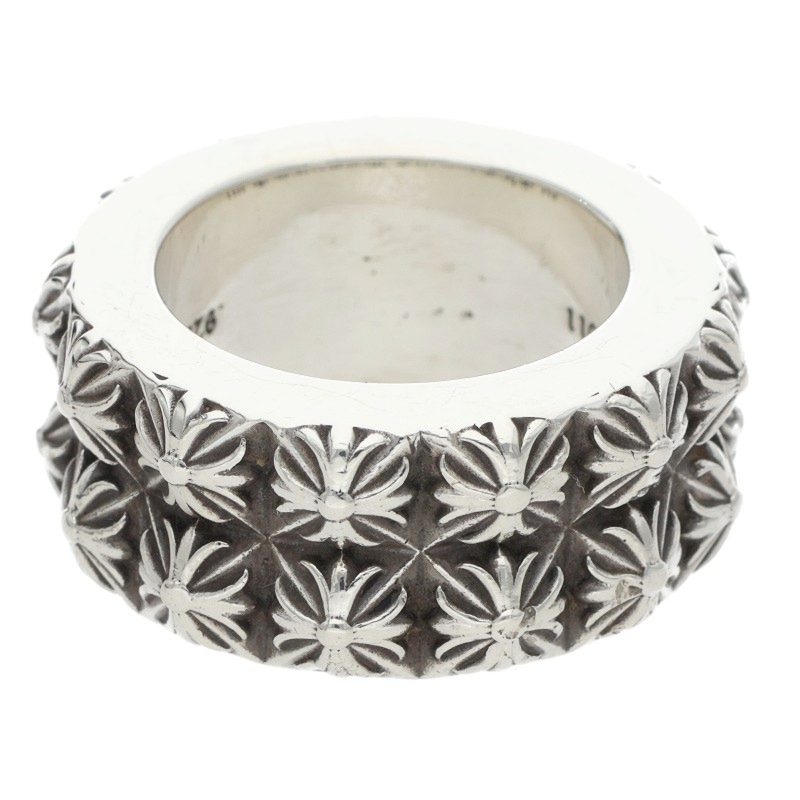 Chrome Hearts PETE PUNK DOUBLE 925 Silver Ring Size ONE SIZE