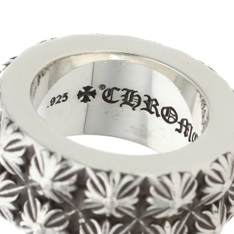Chrome Hearts PETE PUNK DOUBLE 925 Silver Ring Size ONE SIZE