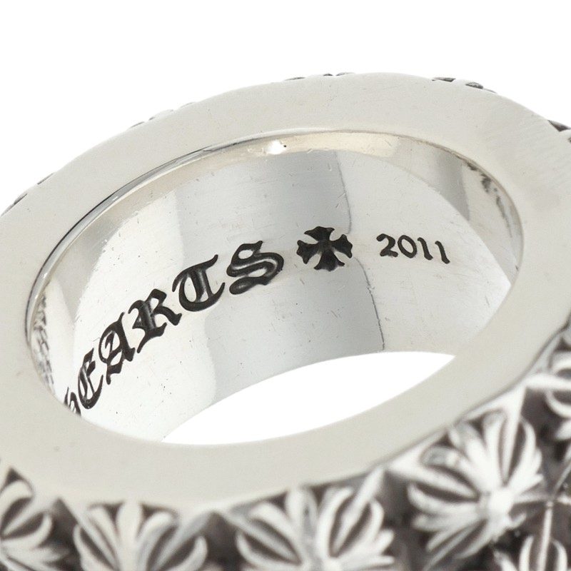 Chrome Hearts PETE PUNK DOUBLE 925 Silver Ring Size ONE SIZE