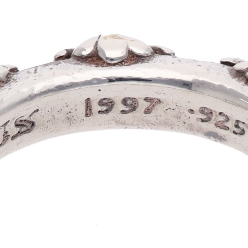 Chrome Hearts CROSS BAND Silver Ring 925 Size ONE SIZE