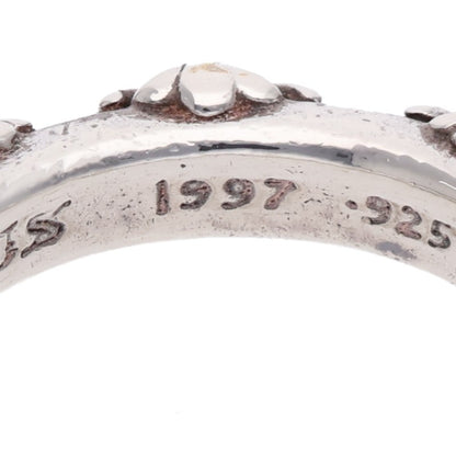 Chrome Hearts CROSS BAND Silver Ring 925 Size ONE SIZE