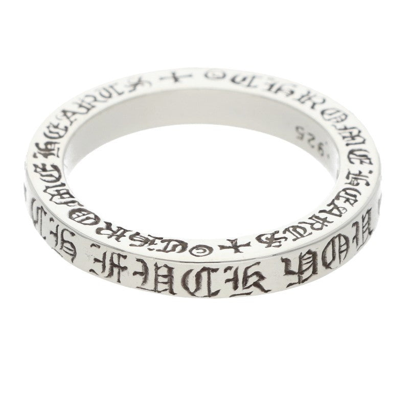 Chrome Hearts 3mm SPACER FUCKYOU Silver Ring Size ONE SIZE