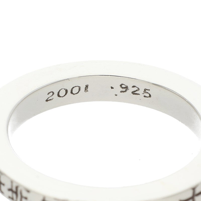 Chrome Hearts 3mm SPACER FUCKYOU Silver Ring Size ONE SIZE
