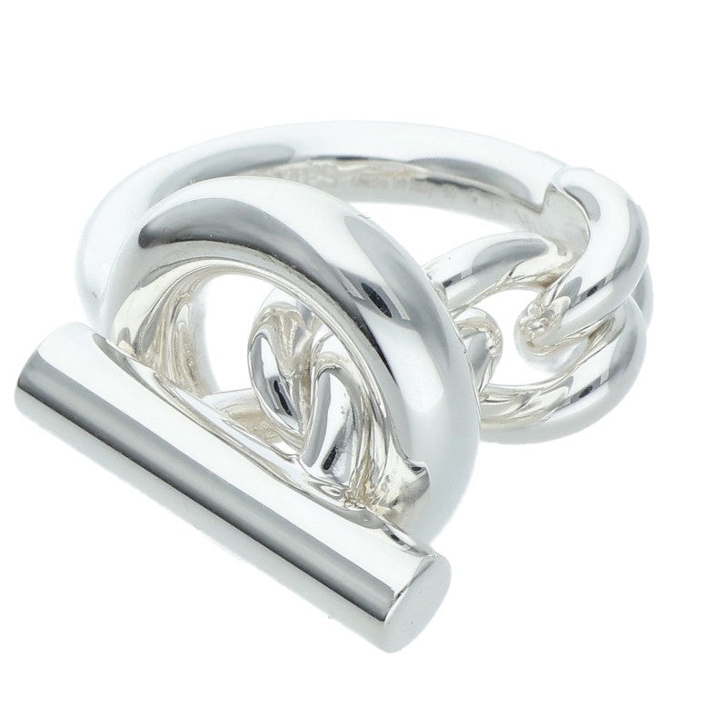 HERMES Croisette 925 Silver Ring Size 50