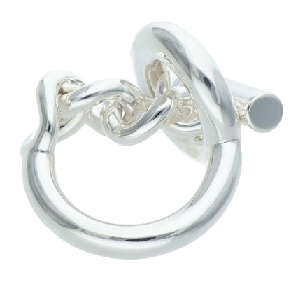 HERMES Croisette 925 Silver Ring Size 50