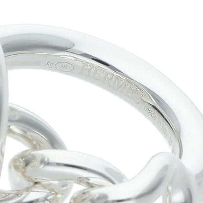 HERMES Croisette 925 Silver Ring Size 50