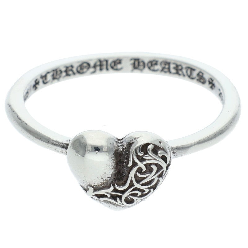 Chrome Hearts BUBBLGM HEART 925 Silver Ring Size ONE SIZE