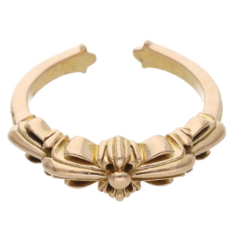Chrome Hearts 22K BABY CLSC Double Floral Ring Size 17.5