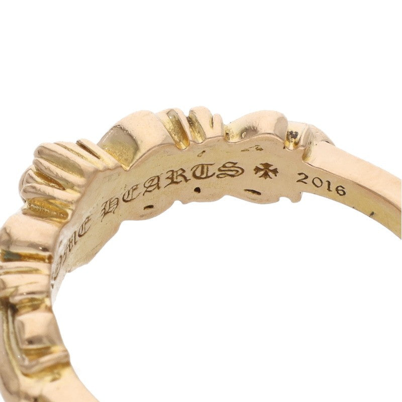 Chrome Hearts 22K BABY CLSC Double Floral Ring Size 17.5