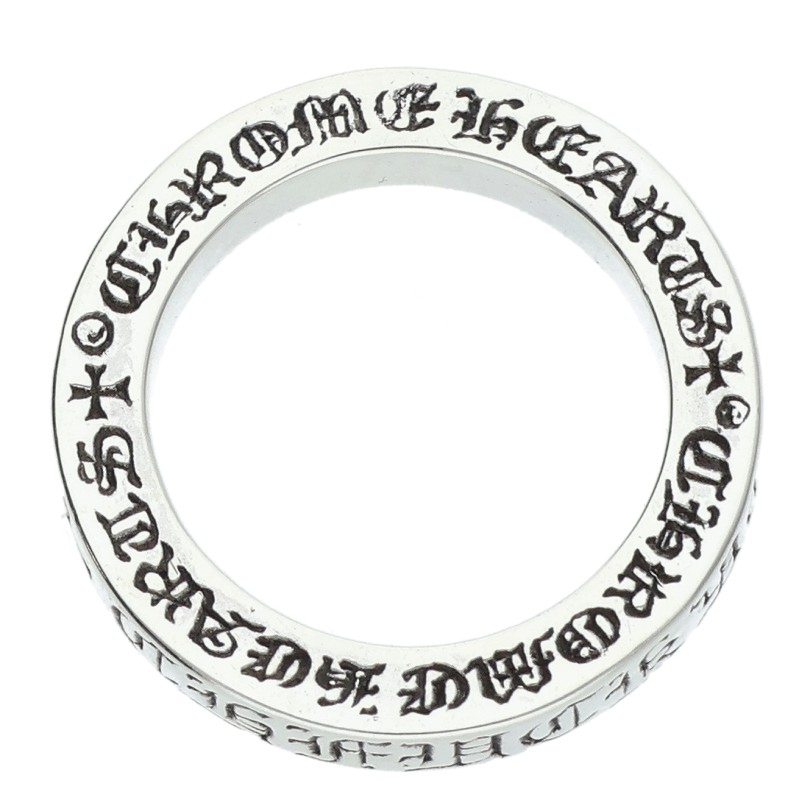 Chrome Hearts 3mm SPACER FUCKYOU Silver Ring Size JP 7