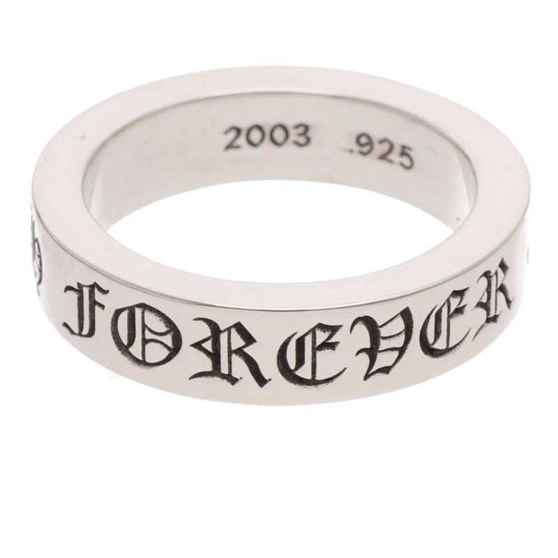Chrome Hearts 6mm SPACER FOREVER 925 Silver Ring Size 23.5
