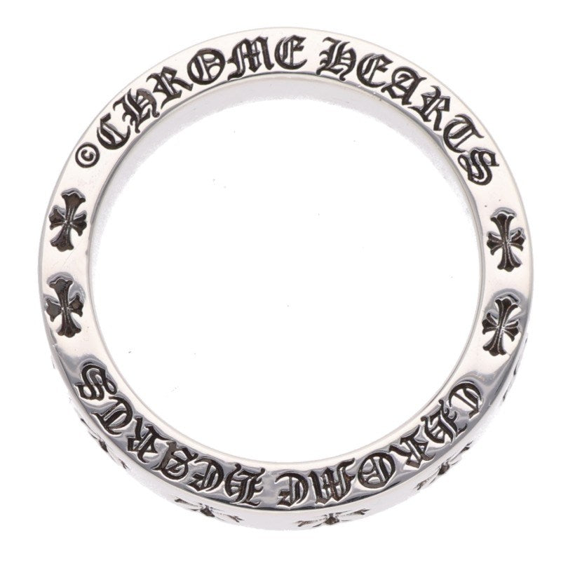 Chrome Hearts 6mm SPACER FOREVER 925 Silver Ring Size 23.5