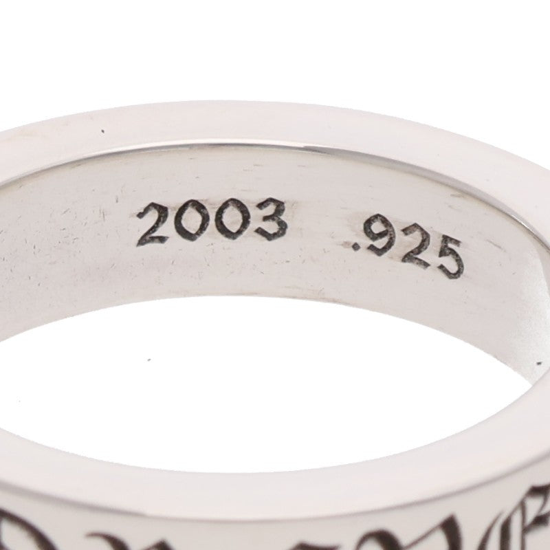 Chrome Hearts 6mm SPACER FOREVER 925 Silver Ring Size 23.5