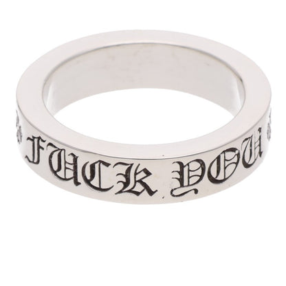 Chrome Hearts 6mm SPACER FUCKYOU Silver Ring Size ONE SIZE