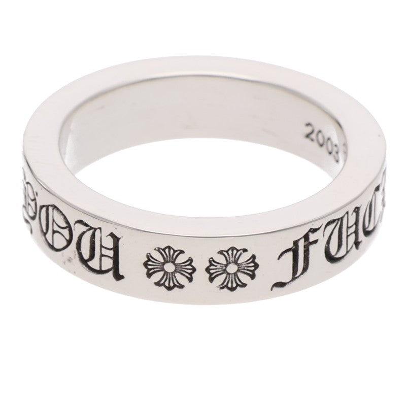 Chrome Hearts 6mm SPACER FUCKYOU Silver Ring Size ONE SIZE