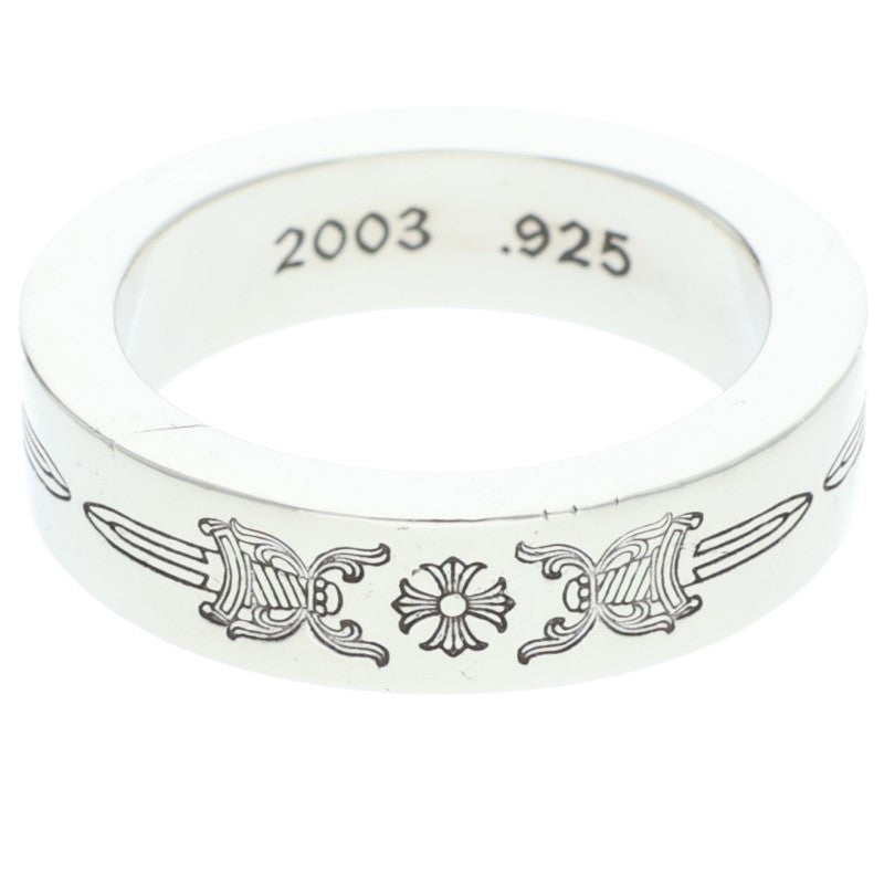 Chrome Hearts 6mm SPACER DAGGER Silver Ring Size ONE SIZE