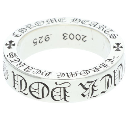 Chrome Hearts 6mm SPACER FUCKYOU Silver Ring Size ONE SIZE