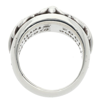 Chrome Hearts FLRL CRS Sterling Silver Ring Size 12.5